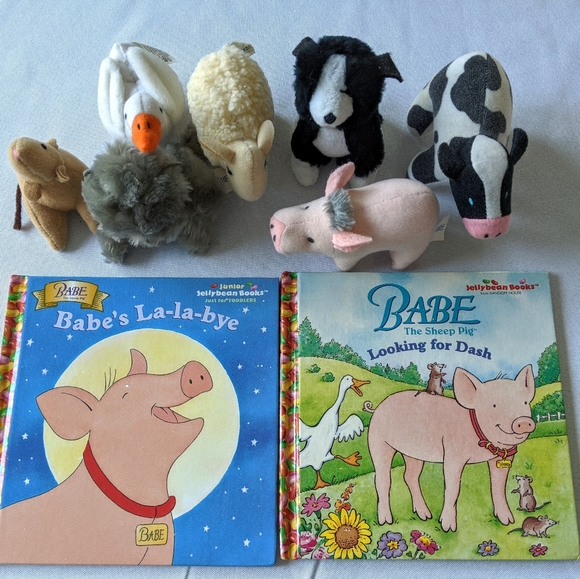 1995 Babe McDonalds Happy Meal Plush Toy Set